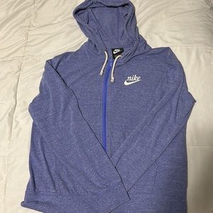 Nike periwinkle purple zip up hoodie